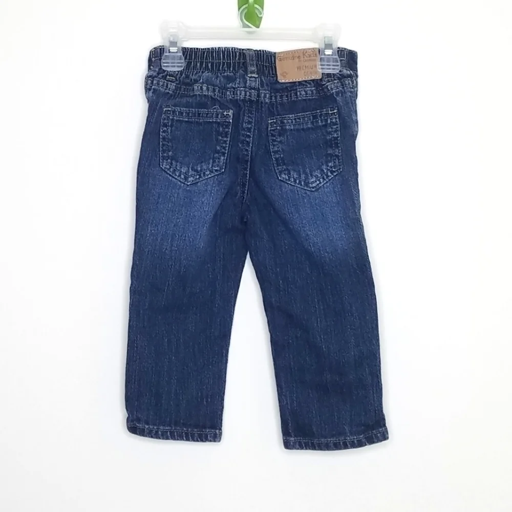 Genuine Kids Embroidered Flower Denim Jeans 18m